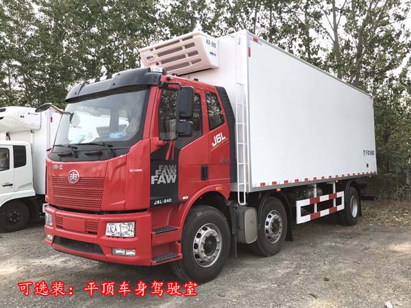 解放J6小三轴冷藏车-厢长8.7米